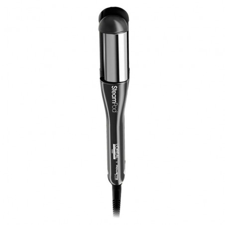 Σίδερο μαλλιών LOreal Professionnel SteamPod 4.0 Meteora, 165 W, 0,8 g/min, Ενσωματωμένο δοχείο νερού, Περιστρεφόμενο καλώδιο, Έως 210 °C, Μαύρο