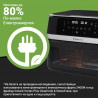 Διπλή φριτέζα θερμού αέρα 8 σε 1 Instant Pot Vortex VersaZone XL ClearCook 140-3025-01-EU, 2800 W, 12 λίτρα, 205 °C, EvenCrisp, Συγχρονισμένη ολοκλήρωση προγραμμάτων, Έλεγχος μέσω οθόνης αφής, Μαύρο/Ανοξείδωτο