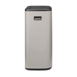 Κάδος απορριμμάτων Brabantia Bo Touch 1010456, 2x30 λίτρα, Ομαλό και αθόρυβο άνοιγμα, Μεγάλο άνοιγμα, Γκρι