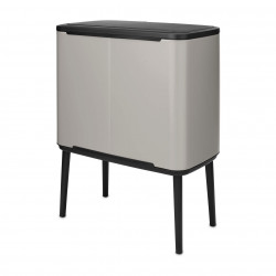 Κάδος απορριμμάτων Brabantia Bo Touch 1010454, 3x11 λίτρα, Ομαλό και αθόρυβο άνοιγμα, Μεγάλο άνοιγμα, Γκρι