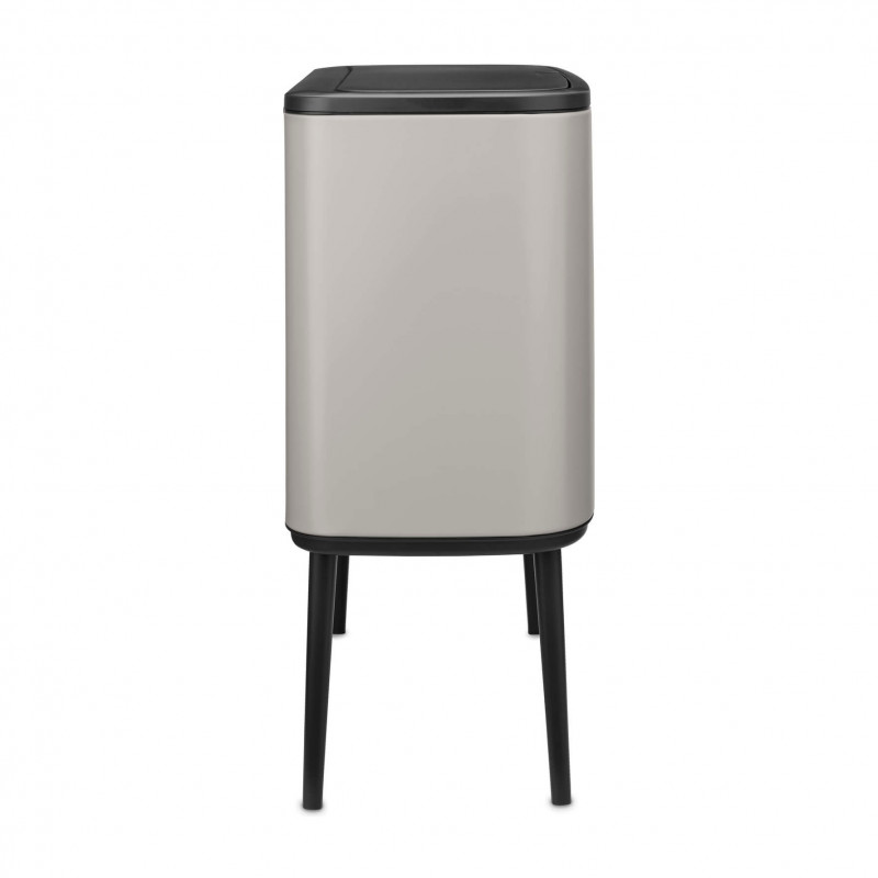 Κάδος απορριμμάτων Brabantia Bo Touch 1010454, 3x11 λίτρα, Ομαλό και αθόρυβο άνοιγμα, Μεγάλο άνοιγμα, Γκρι
