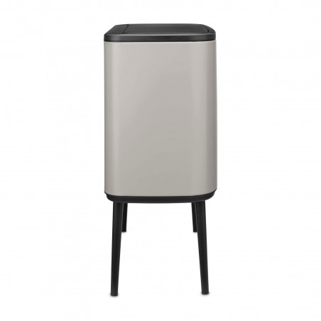 Κάδος απορριμμάτων Brabantia Bo Touch 1010454, 3x11 λίτρα, Ομαλό και αθόρυβο άνοιγμα, Μεγάλο άνοιγμα, Γκρι