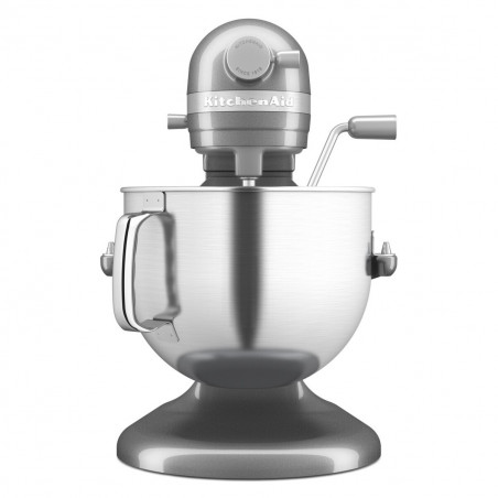 Μίξερ KitchenAid Artisan 5KSM70SHXEMS Medallion silver, 375 W, 6,6 λίτρα, 11 ταχύτητες, 67 σημεία επαφής, Ανύψωση του κάδου, Ειδική ταχύτητα «Fold», Flex Edge, Γκρι μεταλλικό