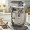 Μίξερ KitchenAid Artisan 5KSM70SHXEMS Medallion silver, 375 W, 6,6 λίτρα, 11 ταχύτητες, 67 σημεία επαφής, Ανύψωση του κάδου, Ειδική ταχύτητα «Fold», Flex Edge, Γκρι μεταλλικό