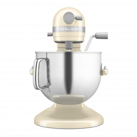 Μίξερ KitchenAid Artisan 5KSM70SHXEAC σε χρώμα Almond cream, 375 W, 6,6 λίτρα, 11 ταχύτητες, 67 σημεία επαφής, Ανύψωση του κάδου, Ειδική ταχύτητα «Fold», Flex Edge, Κρέμα