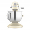 Μίξερ KitchenAid Artisan 5KSM70SHXEAC σε χρώμα Almond cream, 375 W, 6,6 λίτρα, 11 ταχύτητες, 67 σημεία επαφής, Ανύψωση του κάδου, Ειδική ταχύτητα «Fold», Flex Edge, Κρέμα
