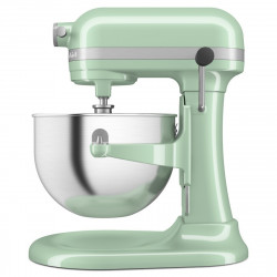 Μίξερ KitchenAid Artisan 5KSM60SPXEPT Pistachio, 375 W, 5,6 λίτρα, 11 ταχύτητες, 67 σημεία επαφής, Ανύψωση του κάδου, Ειδική ταχύτητα «Fold», Ανοιχτό πράσινο