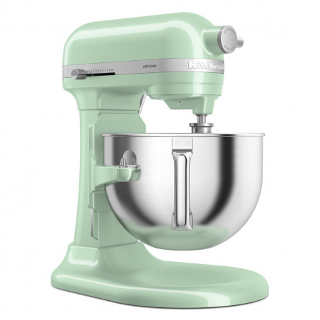 Μίξερ KitchenAid Artisan 5KSM60SPXEPT Pistachio, 375 W, 5,6 λίτρα, 11 ταχύτητες, 67 σημεία επαφής, Ανύψωση του κάδου, Ειδική ταχύτητα «Fold», Ανοιχτό πράσινο