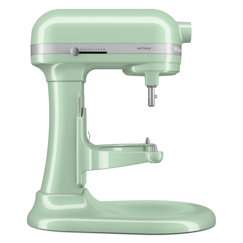 Μίξερ KitchenAid Artisan 5KSM60SPXEPT Pistachio, 375 W, 5,6 λίτρα, 11 ταχύτητες, 67 σημεία επαφής, Ανύψωση του κάδου, Ειδική ταχύτητα «Fold», Ανοιχτό πράσινο
