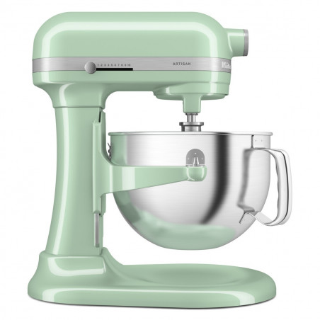 Μίξερ KitchenAid Artisan 5KSM60SPXEPT Pistachio, 375 W, 5,6 λίτρα, 11 ταχύτητες, 67 σημεία επαφής, Ανύψωση του κάδου, Ειδική ταχύτητα «Fold», Ανοιχτό πράσινο