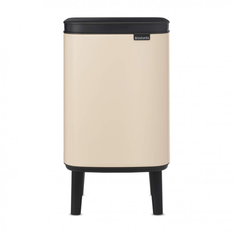 Κάδος απορριμμάτων Brabantia Bo Small Hi 1010460, 4 λίτρα, Ομαλό και αθόρυβο άνοιγμα, Αντιολισθητική βάση, Μπεζ