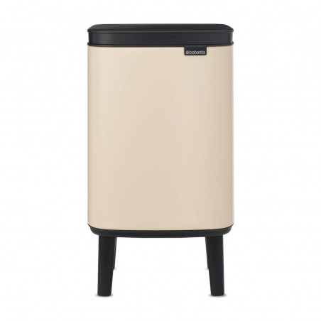 Κάδος απορριμμάτων Brabantia Bo Small Hi 1010460, 4 λίτρα, Ομαλό και αθόρυβο άνοιγμα, Αντιολισθητική βάση, Μπεζ