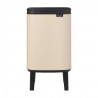 Κάδος απορριμμάτων Brabantia Bo Small Hi 1010460, 4 λίτρα, Ομαλό και αθόρυβο άνοιγμα, Αντιολισθητική βάση, Μπεζ