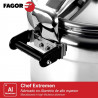 Μεταχειρισμένος: Χύτρα ταχύτητας Fagor Chef Extremen 100602653, 15 L, 30 cm, 50 kPa, 3 συστήματα ασφαλείας, Αλουμίνιο, Ασημί