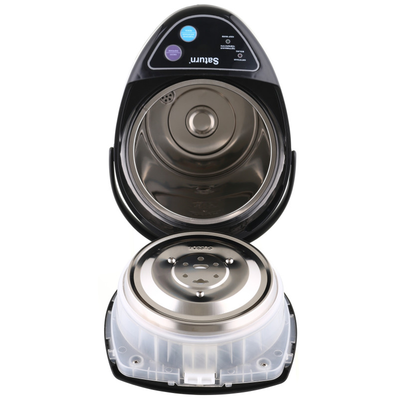 Μεταχειρισμένος: Ηλεκτρικός θερμός Saturn ST-EK0035, 750W, 4 l, Περιστρεφόμενη βάση, Προστασία από τη θερμότητα χωρίς νερό, Inox