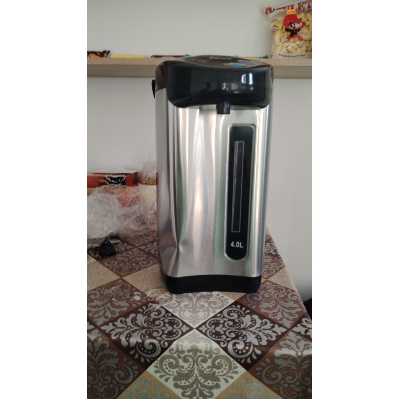 Μεταχειρισμένος: Ηλεκτρικός θερμός Saturn ST-EK0035, 750W, 4 l, Περιστρεφόμενη βάση, Προστασία από τη θερμότητα χωρίς νερό, Inox