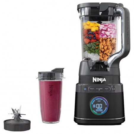Μεταχειρισμένος: Μπλέντερ 3 σε 1 Ninja TB401EU, 1200W, 2,1 λίτρα, 10 ταχύτητες + λειτουργίες, Χρονοδιακόπτης, LED, τεχνολογία BlendSense, χωρίς BPA, Μαύρο