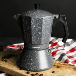 Μεταχειρισμένος: Καφετιέρα Espresso Xειρός Klausberg KB 7547, 9 φλιτζανιών, Επαγωγή, Γκρι μάρμαρο