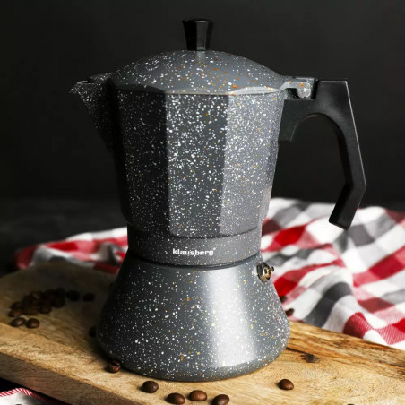 Μεταχειρισμένος: Καφετιέρα Espresso Xειρός Klausberg KB 7547, 9 φλιτζανιών, Επαγωγή, Γκρι μάρμαρο