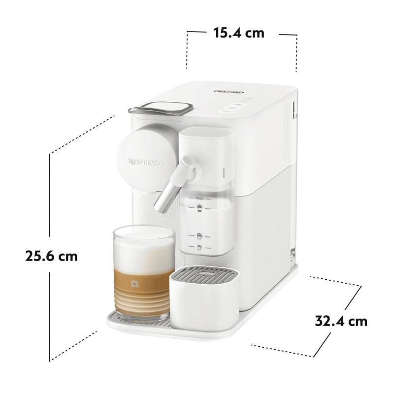 Μεταχειρισμένος: Μηχανή Espresso DeLonghi EN510W, 1450W, 19 bar, 1 l, Nespresso, Αυτόματη απενεργοποίηση, Λευκό