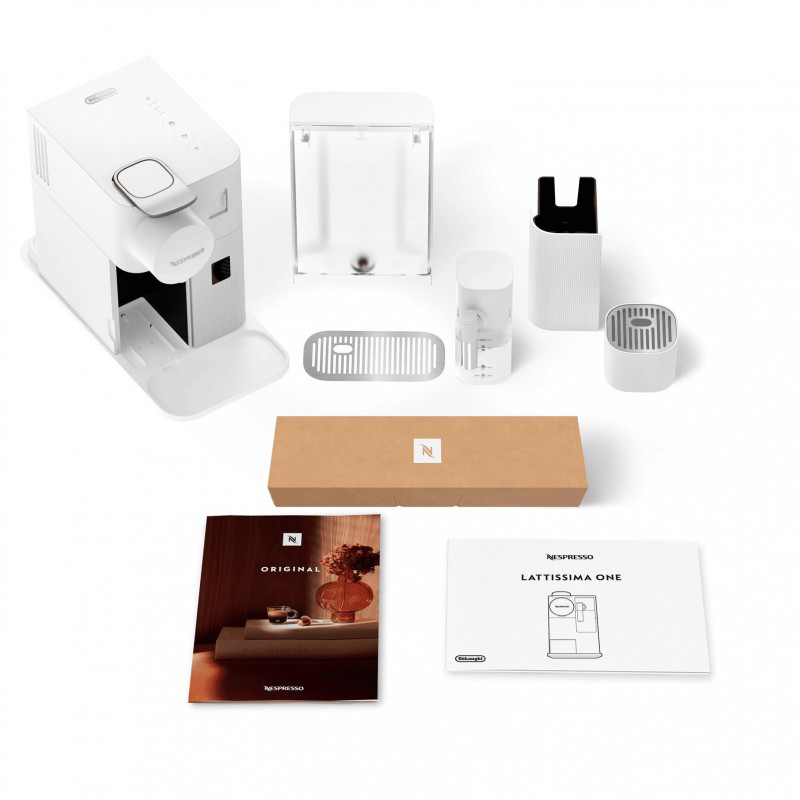 Μεταχειρισμένος: Μηχανή Espresso DeLonghi EN510W, 1450W, 19 bar, 1 l, Nespresso, Αυτόματη απενεργοποίηση, Λευκό
