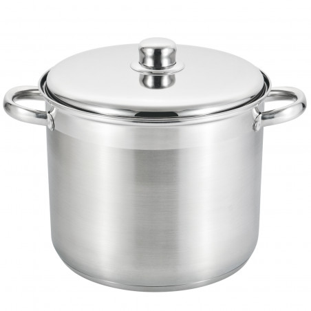 Μεταχειρισμένος: Βαθιά κατσαρόλα Rosberg R51211B22S, 22 cm, 7,2 l, καπάκι, πολυεπίπεδο πάτο, επαγωγή, ανοξείδωτο