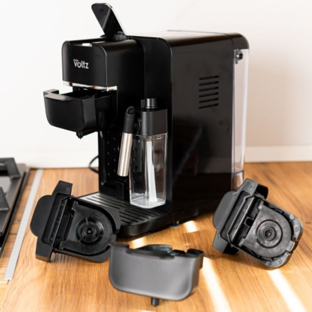 Μεταχειρισμένος: Μηχανή εσπρέσο για κάψουλες και αλεσμένο καφέ 8σε1 Oliver Voltz OV51171I5, σύστημα γάλακτος, 20 bar/1350W, Μαύρο
