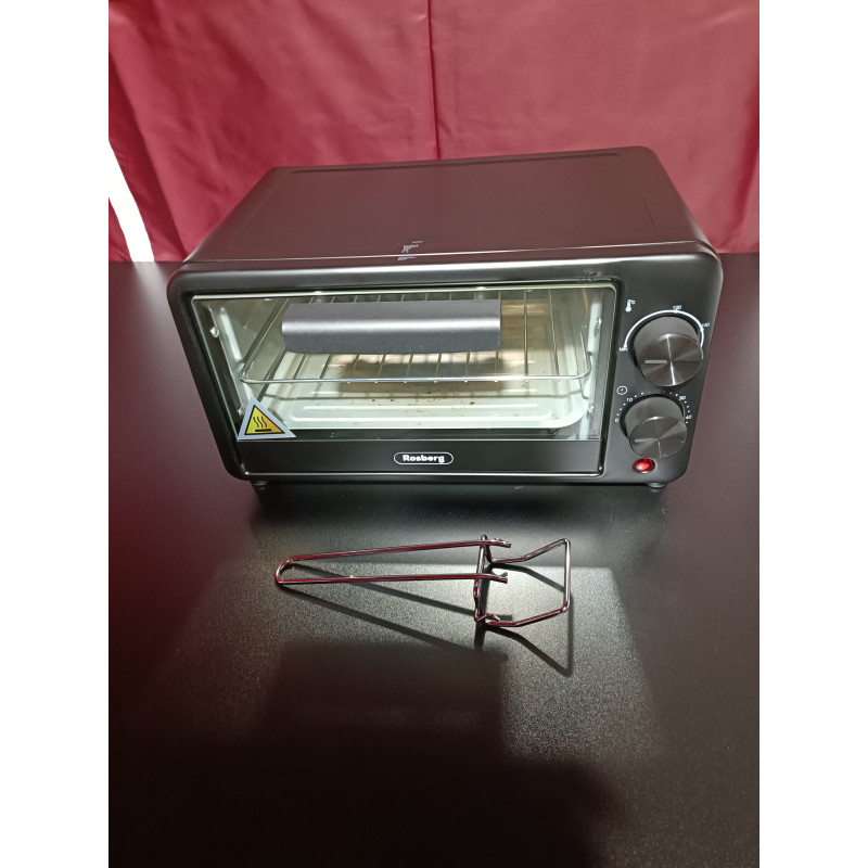 Μεταχειρισμένος: Φουρνάκι Rosberg R51441C, 800W, 9 λίτρα, 100-230C, Αξεσουάρ, Μαύρο