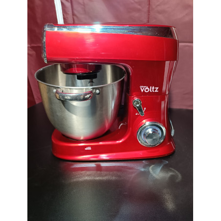 Μεταχειρισμένος: Κουζινομηχανή Oliver Voltz V51115A, 2100W, 7,5 λίτρα, 6 ταχύτητες + Λειτουργία παλμού "PULSE",3 εξαρτήματα, Κόκκινο