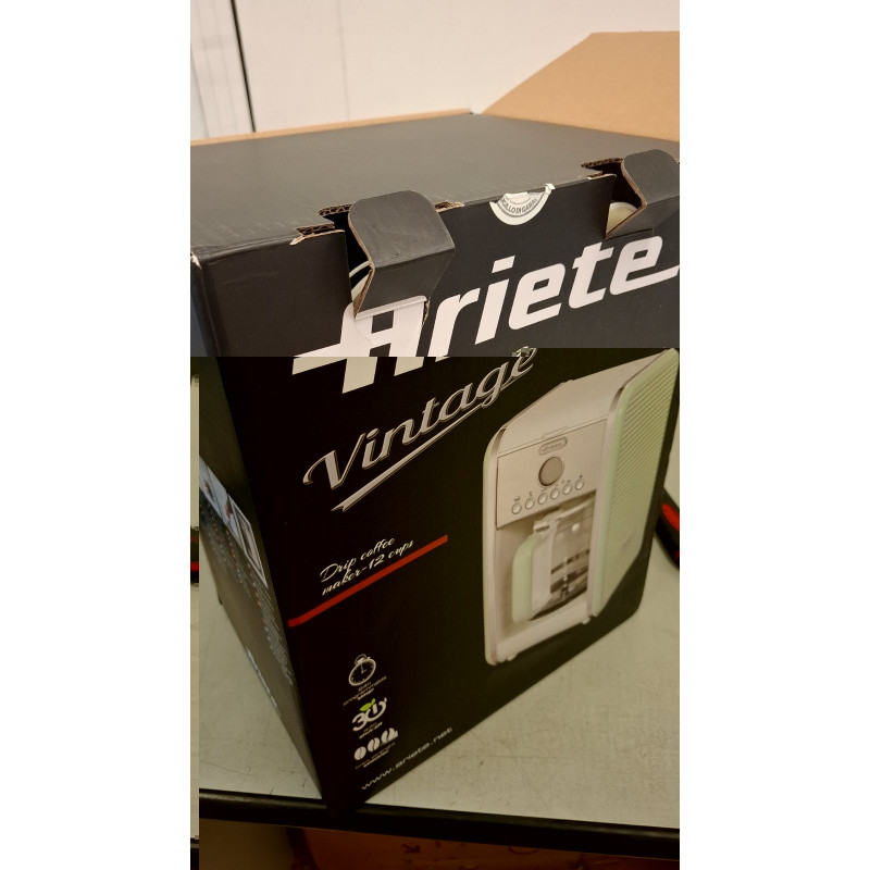 Μεταχειρισμένος: Καφετιέρα Ariete VINTAGE AMERICANO 1342/03, 960W, 2.1 l, Χρονοδιακόπτης, Προγραμματισμός, Παύση, Σύστημα προστασίας από στάξιμο, Μπεζ