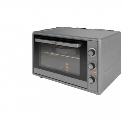 Μεταχειρισμένος: Μικρή κουζίνα Elite EMO-FL 65 2591, 2000W, 65 λίτρα, 3 λειτουργίες, Διπλό τζάμι, Θερμοστάτης, Χρονοδιακόπτης, Τουρμπίνι, Γκρι