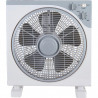 Επιδαπέδιος ανεμιστήρας Lamarque LHFB-3344, 50 W, 30 cm, 3 ταχύτητες, περσίδες 360°, χρονοδιακόπτης, λαβή, λευκό/γκρι