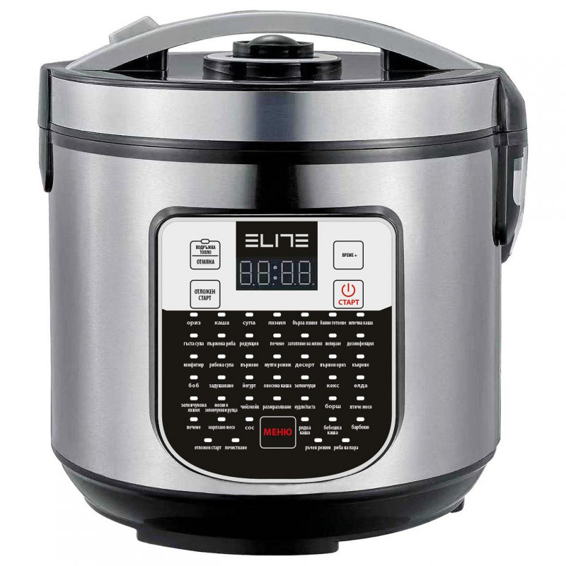 Μουλτικουκ Elite EMC-51286, 900 W, 5 λίτρα, 46 προγράμματα, χρονοδιακόπτης, οθόνη LED, ανοξείδωτο