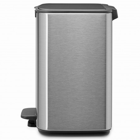 Κάδος απορριμμάτων Brabantia Bo Pedal 1010142, 7 λίτρα, Απαλό κλείσιμο, Βάση με ελαστικό επίστρωμα, Ανθεκτικός στα δακτυλικά αποτυπώματα, Ανοξείδωτο