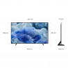Τηλεόραση Samsung QE55Q8FAAUXXH, 55″ (138 εκ.), 3840×2160 UHD 4K, QLED, ενεργειακή κλάση E, Smart TV, HDR10+, Samsung Vision AI, eARC, Μαύρο