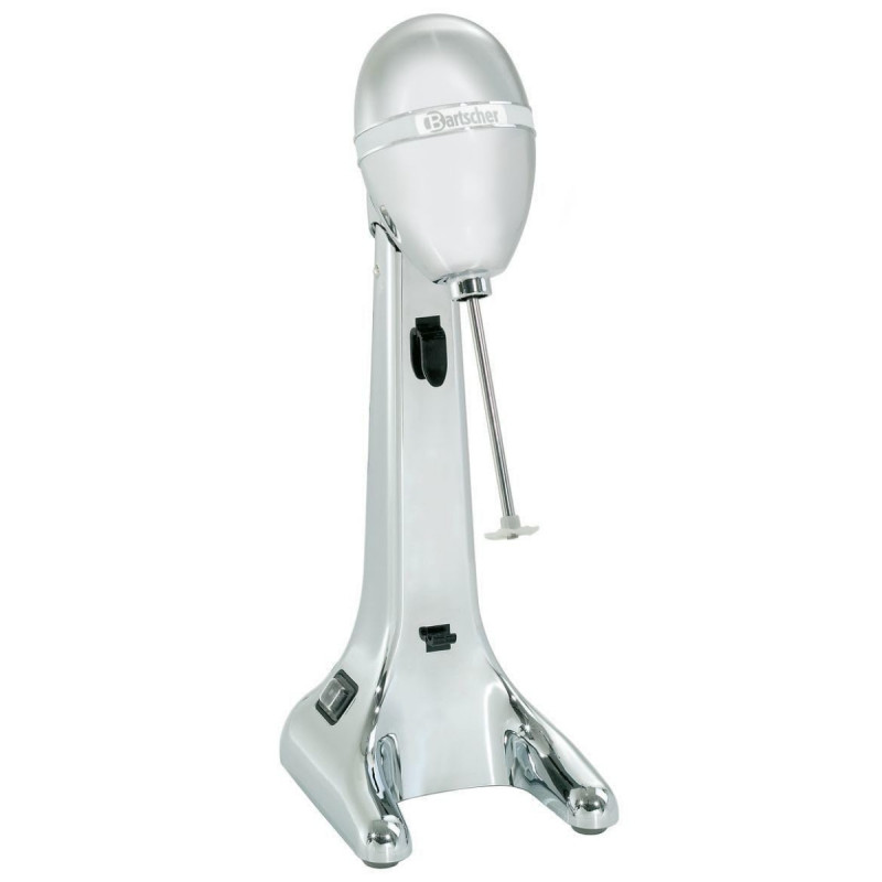 Μπάρ μίξερ - σέικερ για φραπέ Bartscher 135100, 85 W, 700 ml, 2 ταχύτητες, περιστρεφόμενη κεφαλή, ασημί/χρώμιο