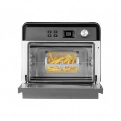 Πολυλειτουργικός φούρνος Air Fryer Caso AirFry Chef 1700, 1700 W, 22 λίτρα, 12 προγράμματα, 40-230 °C, χρονοδιακόπτης, φωτισμός, στέγνωμα, μαύρο