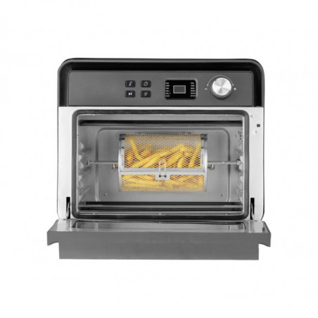 Πολυλειτουργικός φούρνος Air Fryer Caso AirFry Chef 1700, 1700 W, 22 λίτρα, 12 προγράμματα, 40-230 °C, χρονοδιακόπτης, φωτισμός, στέγνωμα, μαύρο