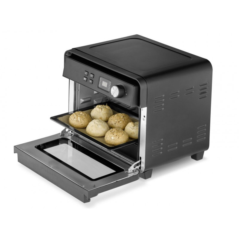 Πολυλειτουργικός φούρνος Air Fryer Caso AirFry Chef 1700, 1700 W, 22 λίτρα, 12 προγράμματα, 40-230 °C, χρονοδιακόπτης, φωτισμός, στέγνωμα, μαύρο