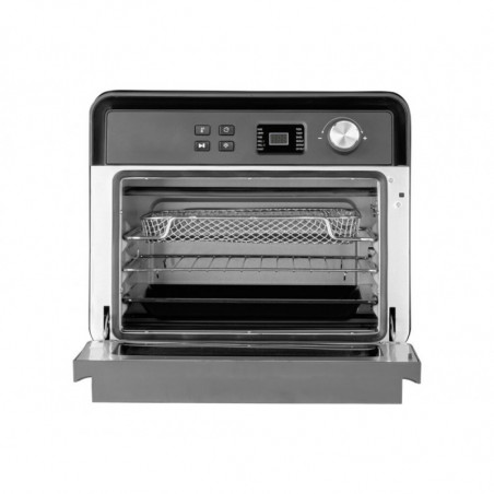 Πολυλειτουργικός φούρνος Air Fryer Caso AirFry Chef 1700, 1700 W, 22 λίτρα, 12 προγράμματα, 40-230 °C, χρονοδιακόπτης, φωτισμός, στέγνωμα, μαύρο