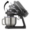Ρομπότ κουζίνας Caso KM 1800 Black-E, 1800 W, 6 λίτρα, 10 ταχύτητες, χρονοδιακόπτης, ανοξείδωτο δοχείο, οθόνη αφής, LED, μαύρο ματ