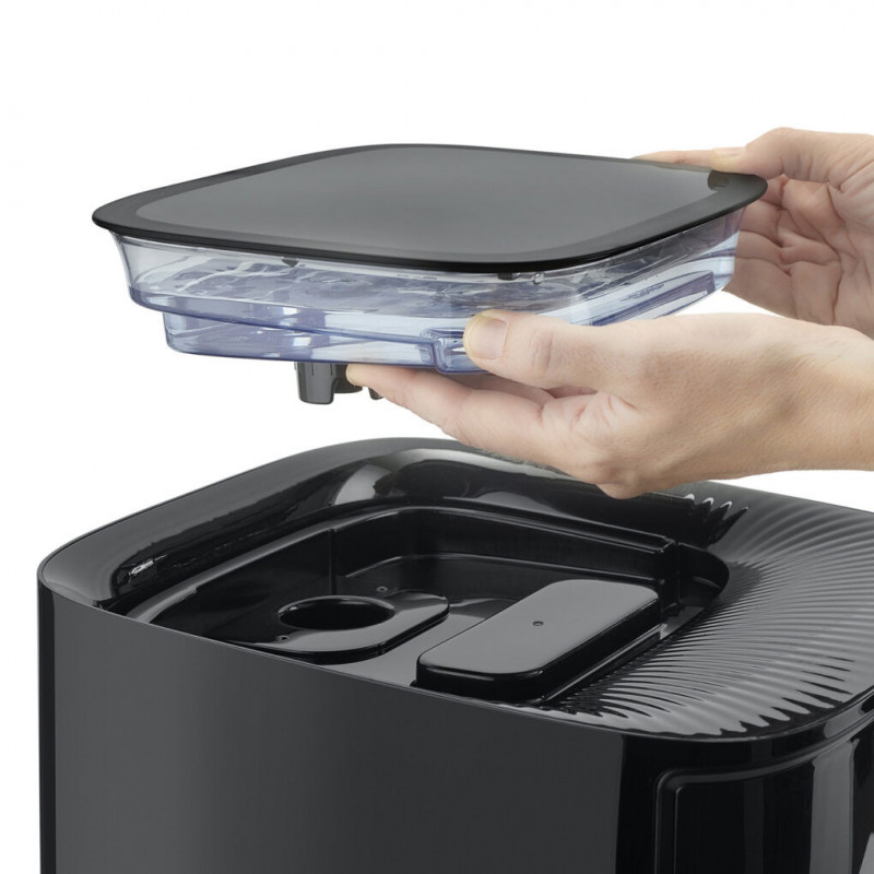 Φριτέζα με ζεστό αέρα και ατμό Caso AirFry & Steam 700, 1700 W, 7 λίτρα, 10 προγράμματα, 60-200 °C, χρονοδιακόπτης, παράθυρο, υπενθύμιση, μαύρο