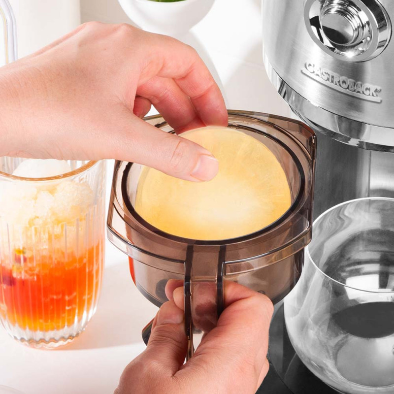 Μηχανή για παγωμένα επιδόρπια Gastroback Slushy & Ice Cream, 35 W, 200 ml, Λεπτή/χονδρή υφή, 4 καλούπια, Ανοξείδωτο