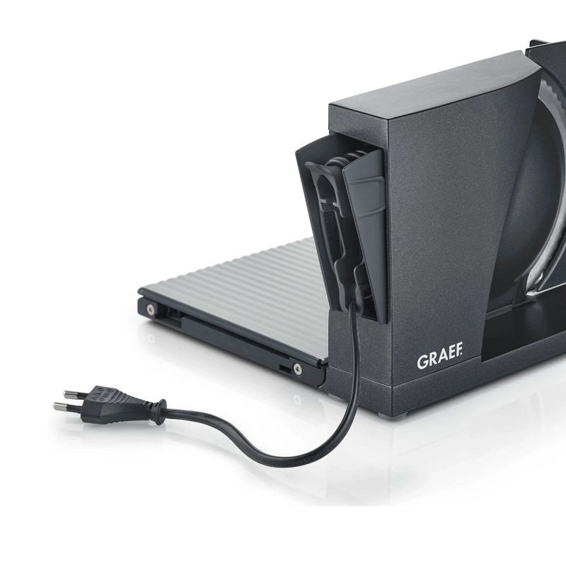Συσκευή κοπής - σλάισερ Graef MYtiny MT1006EU, 170 W, 17 cm, 0-15 mm, Προστασία για παιδιά, Πτυσσόμενο, Ανθρακί