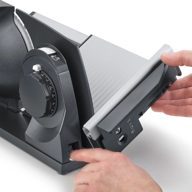 Συσκευή κοπής - σλάισερ Graef MYtiny MT1006EU, 170 W, 17 cm, 0-15 mm, Προστασία για παιδιά, Πτυσσόμενο, Ανθρακί