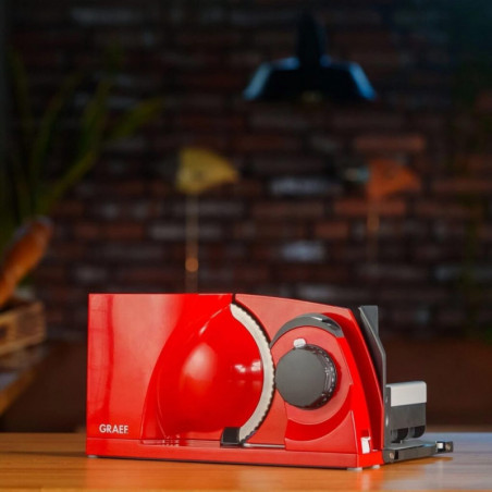 Συσκευή κοπής - σλάισερ Graef MYtiny MT1003EU, 170 W, 17 cm, 0-15 mm, Προστασία για παιδιά, Πτυσσόμενο, Κόκκινο