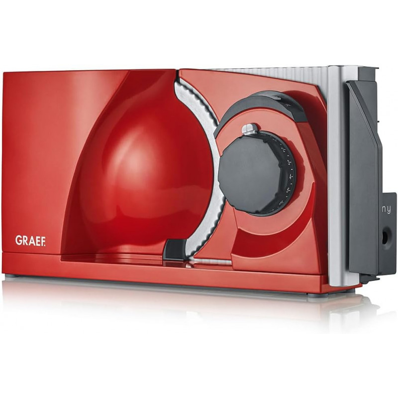 Συσκευή κοπής - σλάισερ Graef MYtiny MT1003EU, 170 W, 17 cm, 0-15 mm, Προστασία για παιδιά, Πτυσσόμενο, Κόκκινο