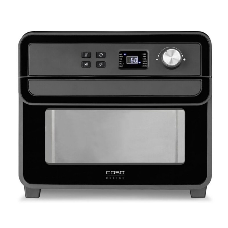 Πολυλειτουργικός φούρνος Air Fryer Caso AirFry Chef 1700, 1700 W, 22 λίτρα, 12 προγράμματα, 40-230 °C, χρονοδιακόπτης, φωτισμός, στέγνωμα, μαύρο