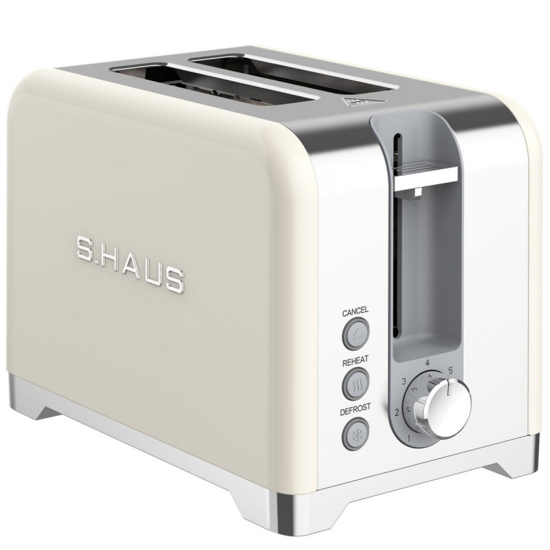 Τοστιέρα Swiss Haus SH-TO2020, 900 W, 7 επίπεδα ψησίματος, Απόψυξη, Αναθέρμανση, Λειτουργία ακύρωσης, Ηχητική ειδοποίηση, Κρεμ