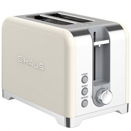 Τοστιέρα Swiss Haus SH-TO2020, 900 W, 7 επίπεδα ψησίματος, Απόψυξη, Αναθέρμανση, Λειτουργία ακύρωσης, Ηχητική ειδοποίηση, Κρεμ